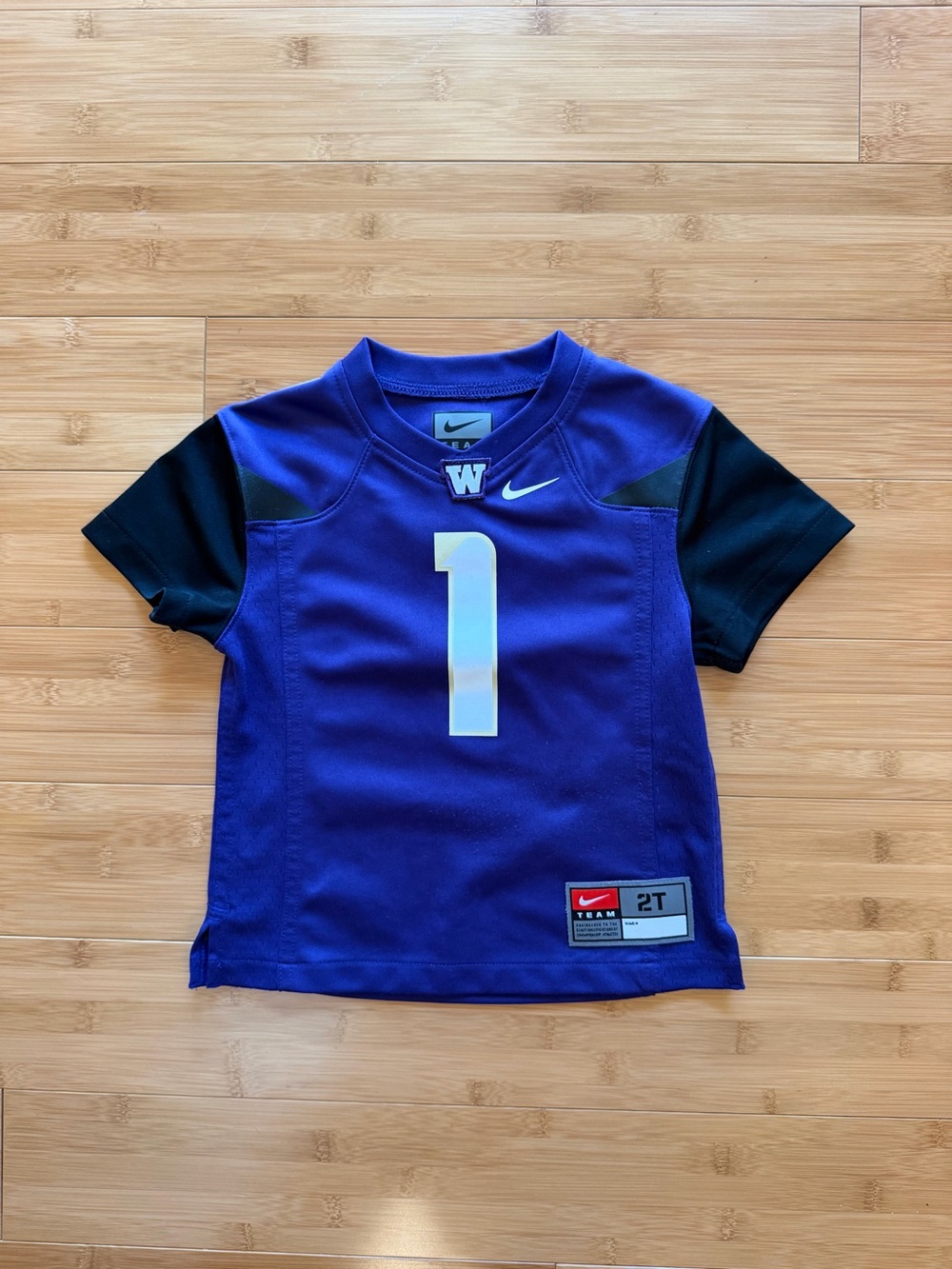 Nike Washington Huskies UW Toddler Jersey #1 - Size 2T